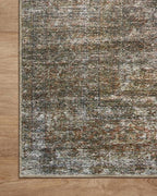 Loloi Amber Lewis Billie Collection, Tobacco & Rust 2'-0" x 5'-0" Area Rug – Antique & Distressed Accent Rugs for Living Room, Bedroom, Entryway & Hallway, No Shed High Traffic Area Home Decor Rug