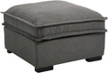 EALSON 26" Modern Module Ottoman for Modular Sectional Sofa Couch Comfy Linen Upholstered Cloud Ottoman for Living Room/Bedroom/Apartment/Office, Grey