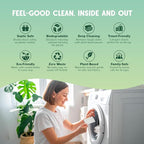 QLEAN Laundry Detergent Sheets (Travel Size 10 Loads) – Travel Laundry Detergent Sheets, Eco-Friendly Laundry Soap, HE & Standard Washer Safe, Stain Remover, Skin-Friendly - Ruby Sunset Bliss