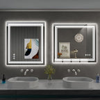 40 x 24 Inch LED Bathroom Mirror with Lights, Front Light and Backlit Anti-Fog Dimmable Memory Lighted Vanity Mirror, Shatterproof Wall-Mounted Led Mirror for Bathroom