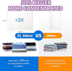 Laundry Detergent Sheets - 240 Loads Girls Lavender Laundry Sheets for Dorm,College,Home, Hotel,Apartment,Camping,Cruise,Road Trip,Beach Vacation,Backpack,Small Space, Family School Travel Essentials