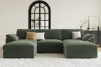 EASE MOOSE Oversized Modular Sectional Sofa, Extra Large L Shape Sectional Cloud Couch,Comfty Deep Modular Sofa with Ottoman for Living Room