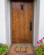 KAF Home - 17 x 30 Coir Doormat - Welcome Palm Trees
