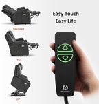 MCombo Electric Power Lift Recliner Chair Sofa with Massage and Heat for Elderly, 3 Positions, 2 Side Pockets, and Cup Holders, USB Ports, Faux Leather 7040 (Grey, Medium)
