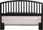 Hillsdale Furniture Carolina Headboard with Rails, Full/Queen, Black