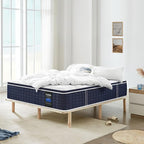 Coolvie Twin XL Mattress 14 Inch, Gel Memory Foam Bed in a Box, Adaptive Support Breathable Hybrid Mattresses with CertiPUR-US Certified, Double Coesoling Individually Coil & Medium Plush Support