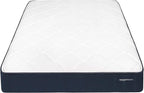 Amazon Basics Gel-Infused Memory Foam Mattress, 12-Inch Hybrid, Cushion Firm, Cool Touch, CertiPUR-US® Certified Foam, King, White / Gray