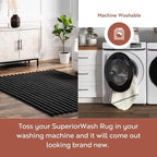 nuLOOM 2'6" x 8' Cozy Plush Area Rug, Machine Washable, Non-Slip, Soft Fluffy Shag Carpet for Living Room Bedroom Kids Room Nursery Home Decor, Kai Grey