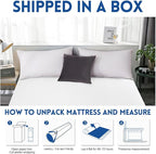 EDILLY 3 Inch Cooling Gel Memory Foam Mattress Topper King Size,with Removable & Washable Bamboo Cover,Soft Breathable Mattress Pad,Bed Topper for Back Pain Relief (76x80)