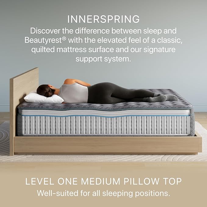 Beautyrest Prime Dream Medium Pillow Top 14.25" Mattress - Twin XL - Durable Pocketed Coil, Support, Pressure Relief, Cooling, Motion Separation; 100 Night Sleep Trial and 10 Year Warranty