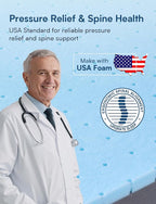 Twin Mattress Firm, 12 Inch Cooling Gel Memory Foam Mattress, Back Pain Relief, Cooling Ice Silk Cover, Bed Mattress in Box, CertiPUR-US Certified