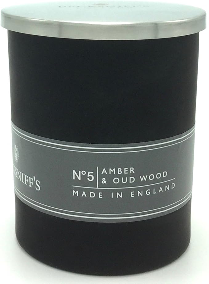 Pecksniffs Amber & Oud Wood Candle 6.34 Oz. in Glass from England