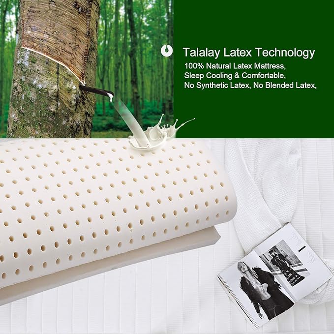 10 Inch Hybrid Mattress in a Box, Twin XL Size Latex Mattress with Memory Foam & Individually Pocket Coils Springs, Pressure Relief, Motion Isolation, Edge Support, CertiPUR-US Certified, Medium Firm