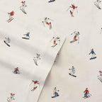 Eddie Bauer - Flannel Sheets King Size, Anti-Pilling & Wrinkle Resistant Cotton, Touchably Soft for All-Season Comfort - Bed Sheets with Matching Pillowcases & Fitted Sheet (Ski Slope)