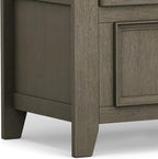 SIMPLIHOME Amherst Entryway Storage Bench - 48 inch Wide Solid Wood Hallway Seat in Farmhouse Grey, Transitional Bench for Entryway or Living Room with Lift-Up Lid and Spacious Storage