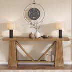 Tribesigns 70.9-Inch Extra Long Console Table, Farmhouse Entryway Table with Storage, Narrow Wooden Couch Table Behind Sofa for Living Room, Entrance, Hallway