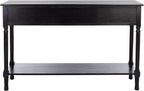 SAFAVIEH Home Collection Peyton Black 3-Drawer Lower Shelf Console Table CNS5705B