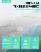 Outdoor Lounge Chairs Set of 2 for Pool, Aluminum Chaise Lounge Chairs with 5-Position Recliner, Patio Lounge Chair for Backyard, Poolside, Deck, Lawn, White