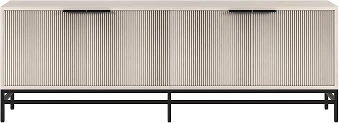 Henn&Hart Montello TV Stand, 70" Wide, White
