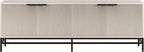 Henn&Hart Montello TV Stand, 70" Wide, White