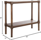 SAFAVIEH Home Collection Rafiki Brown Lower Shelf Console Table CNS5714C