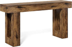 Little Tree 63 Inches Long Console Table for Entryway, Rustic Brown Sofa Table Behind Couch, Wooden Entry Table Foyer Hallway Table, Industrial Console Sofa Tables for Living Room