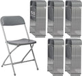 50 Pack Plastic Grey Folding Chairs,Portable Party Chairs Stackable Commercial Seats with Steel Frame for Office Home Outdoor Indoor Wedding Party Patio Dinning Events,350lbs Capacity