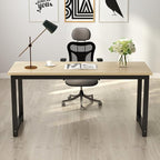 Tribesigns Computer Desk, Large Office Desk Computer Table Study Writing Desk for Home Office, Walnut + Black Leg, 63 X 23.6 inch