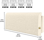 Upholstered Queen Headboard, No Tools Needed, Wall Mounted Headboard with Removeable Washable Linen, Multi-Functional Backrest (Beige)