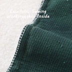 FUTEI Christmas Pack of 2 Dark Green Decorative Throw Pillow Covers 12x20 Inch Soft Cozy Solid Boucle Textured Lumbar Pillow Cases,Modern Home Decor for Couch Bed Living Room