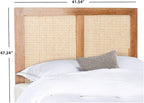 SAFAVIEH Home Collection Vienna Natural Cane Twin Headboard Platform, Single