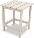 POLYWOOD ECT18SA Long Island 18" Side Table, Sand