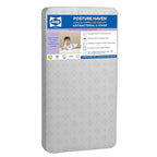 Sealy Baby Posture Haven Orthopedic Antibacterial 2 Stage Waterproof Crib Mattress plus Toddler Bed Fit, 204 Premium Coils, GREENGUARD Gold Certified, Safety & Quality Tested, Made in USA, 52"X28"