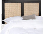 SAFAVIEH Home Collection Vienna Black Cane Twin Headboard Platform, Single (HBD8004B-T)