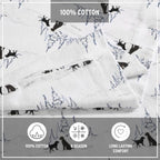 Eddie Bauer - Queen Sheets, Cotton Flannel Bedding Set, Brushed For Extra Softness, Cozy Home Decor (Dog Friends White, Queen)
