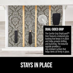 GORILLA GRIP DripGuard Shelf Liner, Non Adhesive Drawer and Kitchen Cabinet Protector, Slip Resistant BPA Free Smooth Surface Plastic Liners for Cabinets, Bathrooms, Closets, 17.5x240 Inch Beige Cream