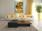 Wieco Art Large Canvas Wall Art Sunflower by Vincent Van Gogh Oil Paintings Reproduction Abstract Wall Decorations for Living Room Home Office Decorations