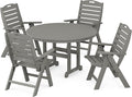 POLYWOOD® Nautical Dining Set, Slate Grey