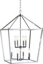 JONATHAN Y JYL7438C Pagoda Lantern Dimmable Adjustable Metal LED Pendant Classic Traditional Farmhouse Dining Room Living Room Kitchen Foyer Bedroom Hallway, 20 in, Chrome