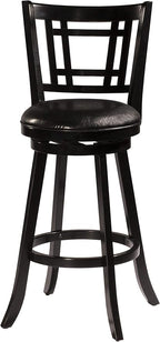 Hillsdale Fairfox 30.5" Wood Swivel Bar Height Stool, Black
