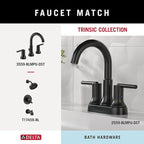 Delta Trinsic (1-Pack) Towel Hooks Matte Black Single Bathroom Hooks Wall Mounted for Robes & Towels Hand Towel Hook Holder Kitchen, Bathroom Accessories