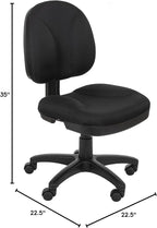 OEF Furnishings Comfort Office Chair, 18"-22" Height