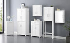 Crosley Furniture Savannah Tall Pantry Storage Cabinet with Shelves, Kitchen, Dining, or Laundry Room, White