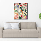 Wieco Art Canvas Prints Wall Art Woman Beside the Water 1905 by Henri Mattise Abstract Colorful Art Matisse Posters Canvas Prints for Wall and Home Office Decorations