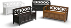 SIMPLIHOME Amherst Entryway Storage Bench - 48 inch Wide Solid Wood Hallway Seat in Black, Transitional Bench for Entryway or Living Room with Lift-Up Lid and Spacious Storage