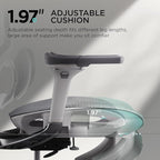Hbada E3 Pro Ergonomic Office Chair, Big and Tall Office Chair - with 3-Zone Dynamic Lumbar Support, 4D Adjustable Headrest, 6D Adjustable Armrests, Swivel, Grey