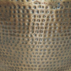 SIMPLIHOME Preston Modern Industrial 22 inch Wide Metal Metal Side Table in Antique Gold, Fully Assembled for the Living Room and Bedroom