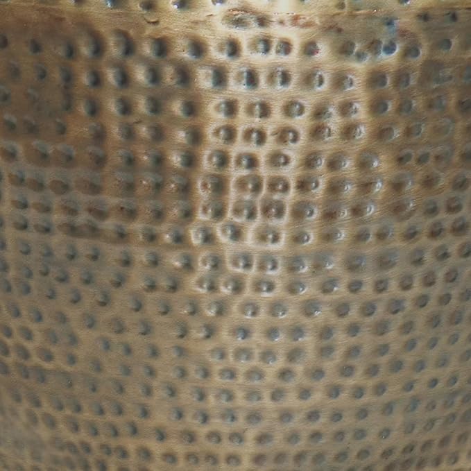 SIMPLIHOME Preston Modern Industrial 22 inch Wide Metal Metal Side Table in Antique Gold, Fully Assembled for the Living Room and Bedroom