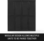 Crosley Furniture Essen Stackable Kitchen Pantry Storage Cabinet with Doors and Shelves, Accents Cabinets, Black