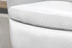 Parker Living Barolo - Snow 100% Italian Leather Swivel Club Chair